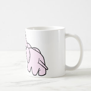 Caneca De Café Elefantes Snuggling