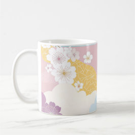 Caneca De Café 🇯🇵 Élégance florale inspirée du Japon 🌸