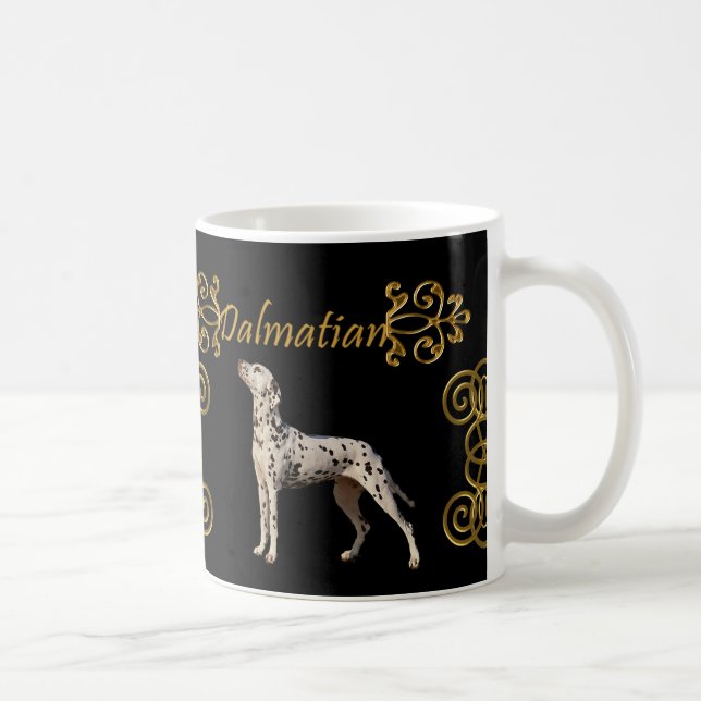 Caneca De Café Elegância Dalmatian (Direita)
