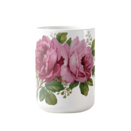 Caneca De Café Elegância de Rosa Rosa