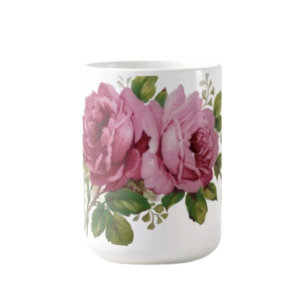 Caneca De Café Elegância de Rosa Rosa