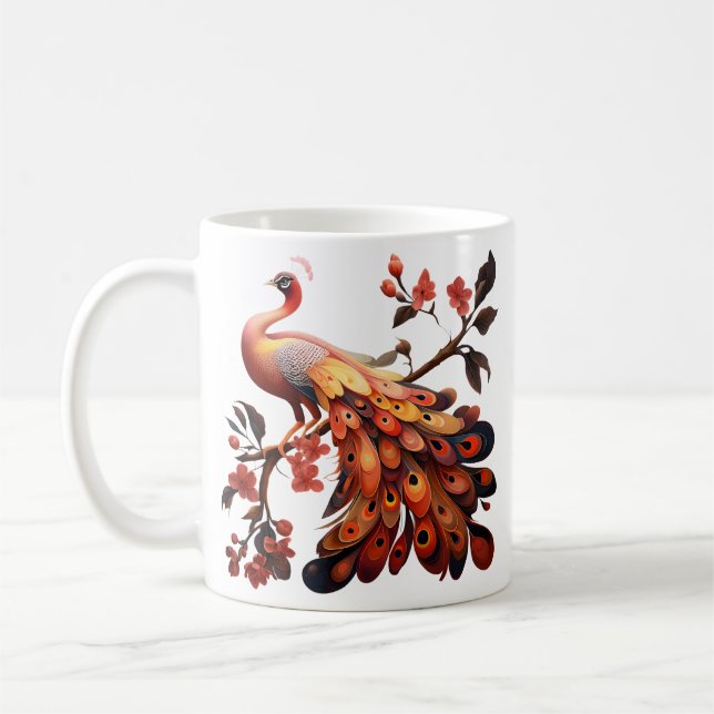 Caneca De Café Elegância em penas (Esquerda)