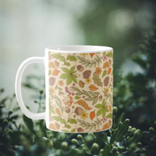 Caneca De Café Elegância Floral