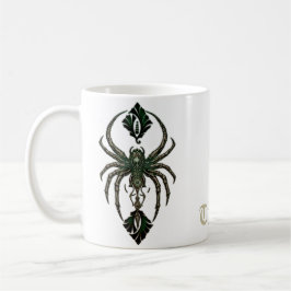 Caneca De Café elegância mecânica, a aranha no escuro.