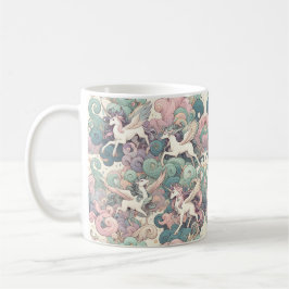 Caneca De Café Elegância Mística: Sussurros Pastel Kirin