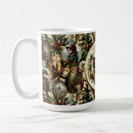 Caneca De Café Elegância Natalina Vitoriana