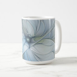 Caneca De Café Elegant Beauty Modern Abstract Fractal Art Flower