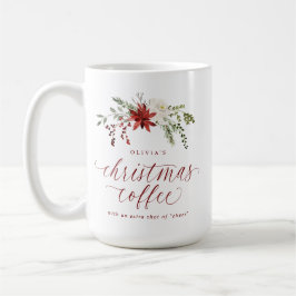 Caneca De Café Elegant Christmas Coffee with a Shot Gift for Her