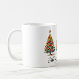 Caneca De Café Elegant Christmas Trees – Holiday Season