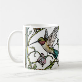 Caneca De Café Elegant hummingbird artwork botanical boho chic