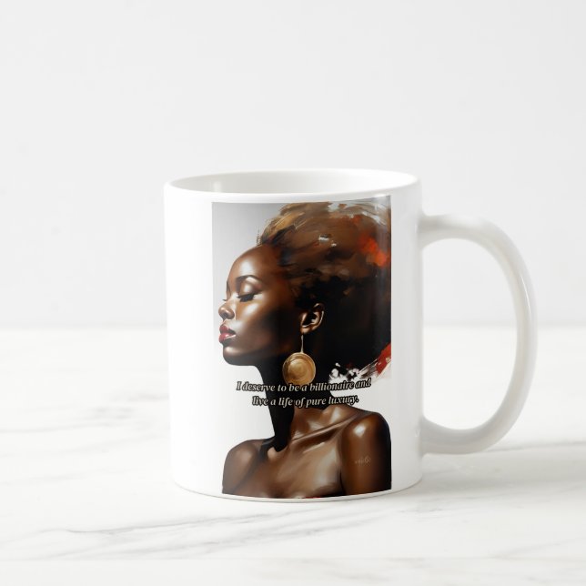 Caneca De Café (Elegant, Motivational, Luxury Style) (Direita)