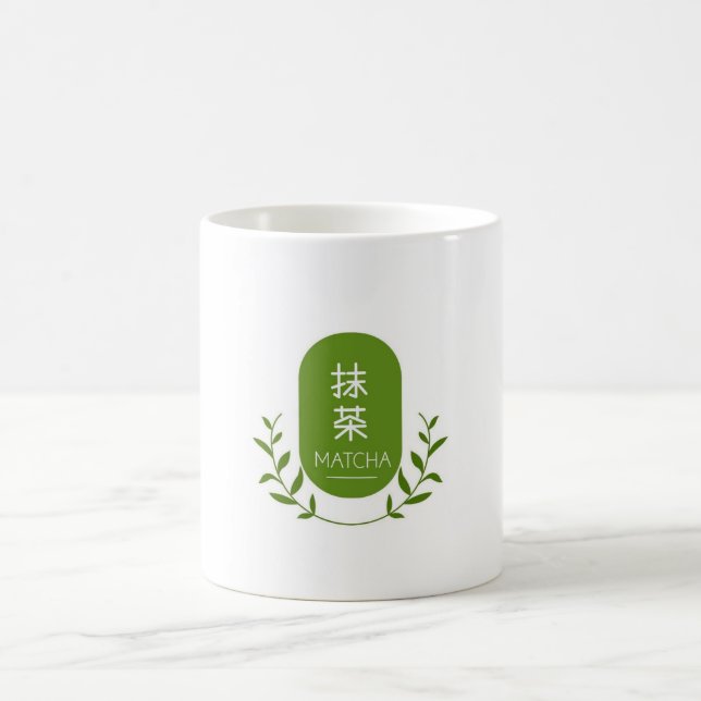 Caneca De Café Elegant mug of matcha drink (Centro)