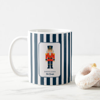 Caneca De Café Elegant Nutcracker on The Blue Stripes