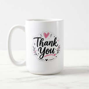 Caneca De Café Elegante Agradecimento   Belo Presente de Apreciaç