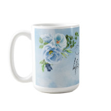 Elegante Algo Chá de panela Floral Azul