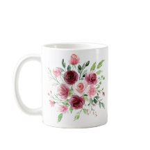 Elegante Aquarela Rosa Mug