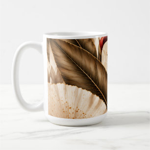 Caneca De Café Elegante Ave do Paraíso & Ginkgo Arte Botânica