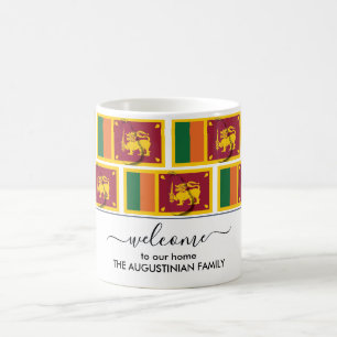 Caneca De Café Elegante bem-vindo ao SRI LANKA FLAG Coffee Mug