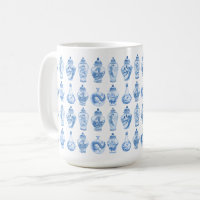 Elegante Blue Willow China Porcelain Ginger Jars