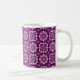 Caneca De Café Elegante Boho Chic Floral