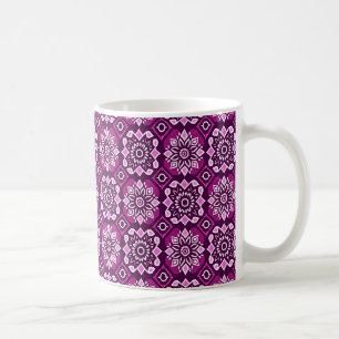 Caneca De Café Elegante Boho Chic Floral