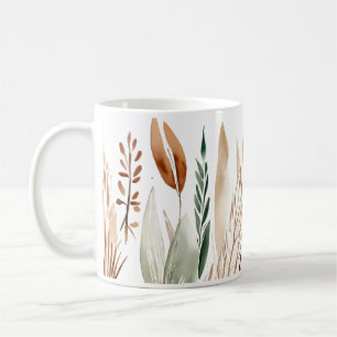 Caneca De Café Elegante Botânica Terthy Tones Boho
