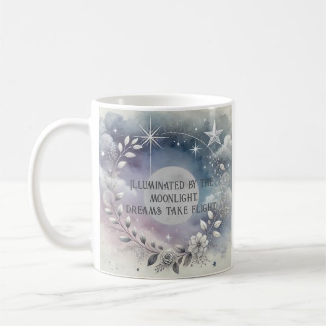 Caneca De Café Elegante Celestial Moon Mug (Esquerda)