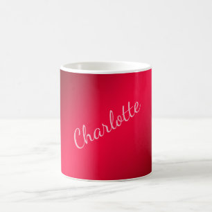 Caneca De Café Elegante Clássico Minimalista Nome Profissional Ve