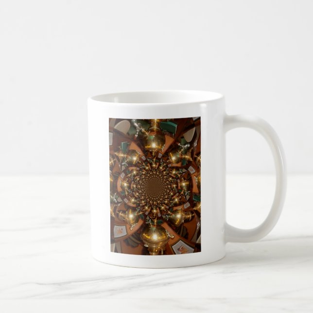 Caneca De Café Elegante Cultura do Chá - Vintage Samovars (Direita)