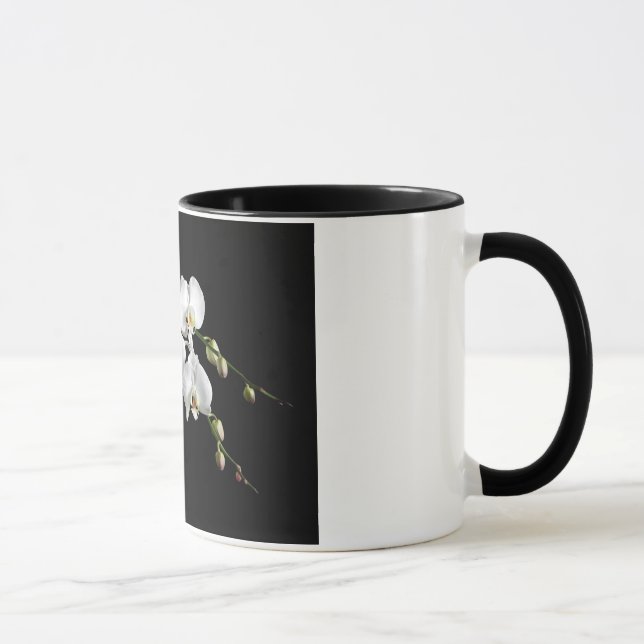 Caneca de café elegante da orquídea (Direita)