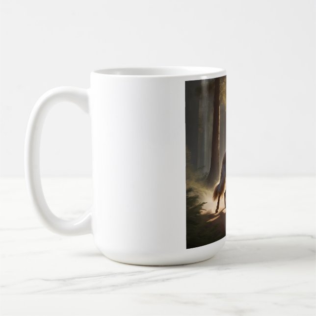 Caneca de Café Elegante de Caça-Hound Afegão (Esquerda)