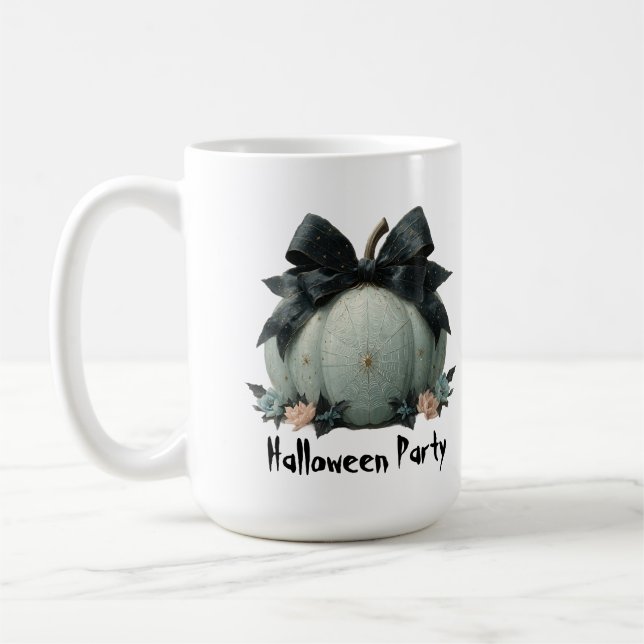 Caneca De Café Elegante Design do Festa de Halloween de Pumpkin (Esquerda)