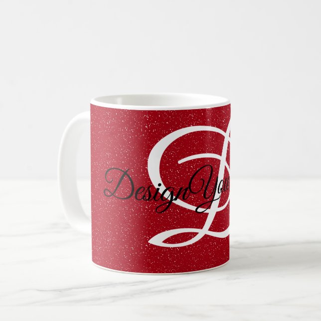 Caneca De Café elegante e elegante amizade mínimo personalizado (Frente Esquerda)