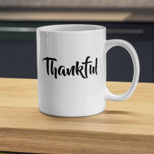 Caneca De Café Elegante Família de Manuscritos Agradecidos Dom de