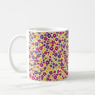 Caneca De Café Elegante Fofo Sofisticado Chique Romântico Floral