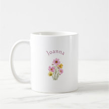 Elegante Fofo Sofisticado Nomeado Romântico Floral