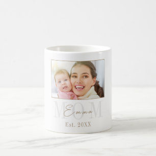 Caneca De Café Elegante Foto de Ano de Estabelecimento de Nova Mã
