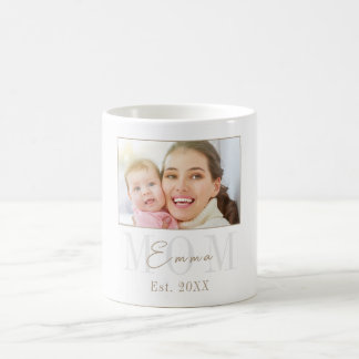 Caneca De Café Elegante Foto de Ano de Estabelecimento de Nova Mã