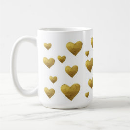 Caneca De Café Elegante Goldherz Tasse Ein Hauch von Liebe