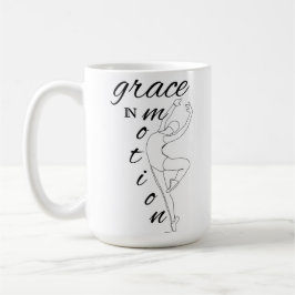 Caneca De Café Elegante Line Art Ballerina com Cotação Mug