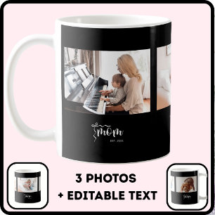 Caneca De Café Elegante Mãe Preta Estabelecida Arco Adicionar 3 F