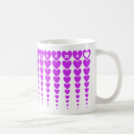 Caneca De Café Elegante, melhor vovó, Neon Purple Heart Tinelles