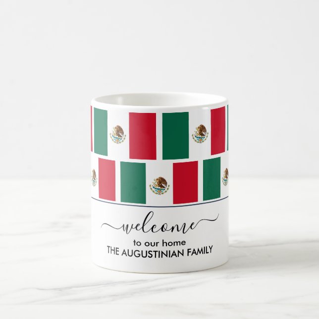 Caneca De Café Elegante MEXICO FLAG Coffee Mug (Centro)