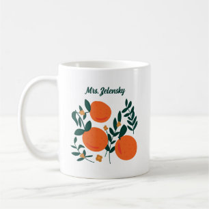 Caneca De Café Elegante Orange Breeze