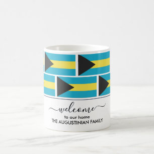 Caneca De Café Elegante personalizado BAHAMAS FLAG Bem-vindo