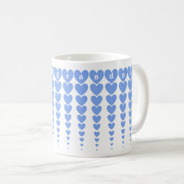 Caneca De Café Elegante Personalizado, o melhor vovô, Blue Heart