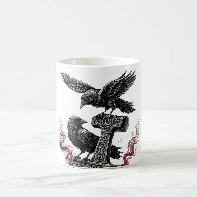 Caneca De Café Elegante Rustic Boho Custom Photo Modern Co (Centro)