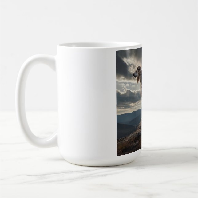 Caneca De Café Elegante Saluki Coffee Mug (Esquerda)