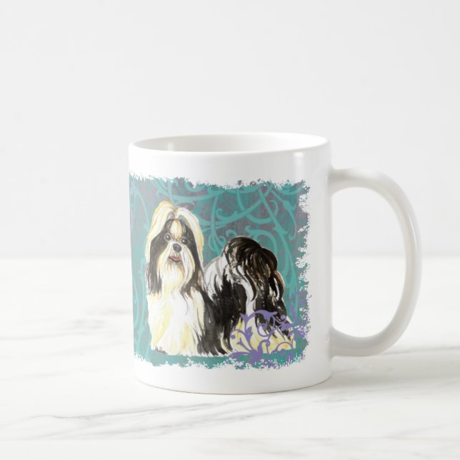 Caneca De Café Elegante Shih Tzu Coffee Mug (Direita)
