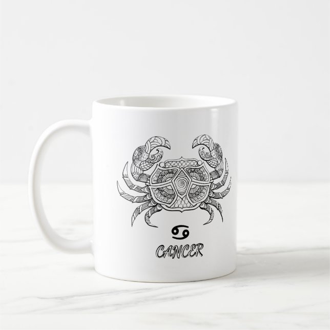 Caneca De Café Elegante Sinal Zodiac Coffee Mug (Esquerda)